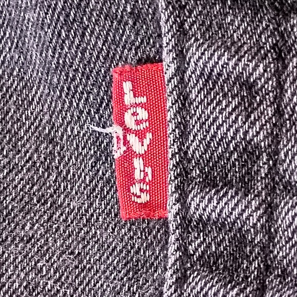 Levis 541 Jeans Mens 38x34 fits 38x32 Black Athletic Fit Dark Wash Jeans - Picture 11 of 15